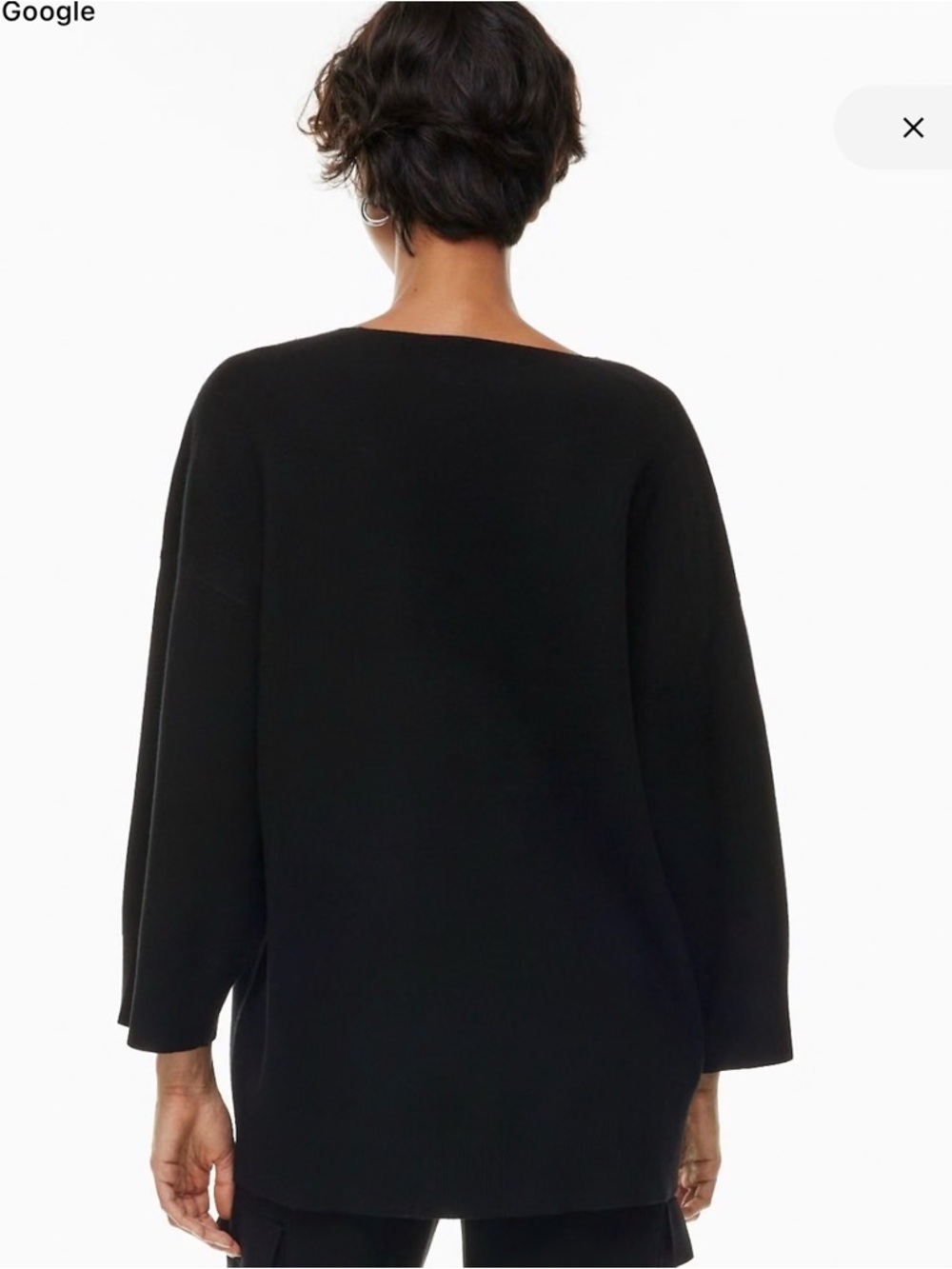 Wilfred Sweater Souvenir Black V-Neck Knit Sweater women's  size 2 - Picture 10 of 10